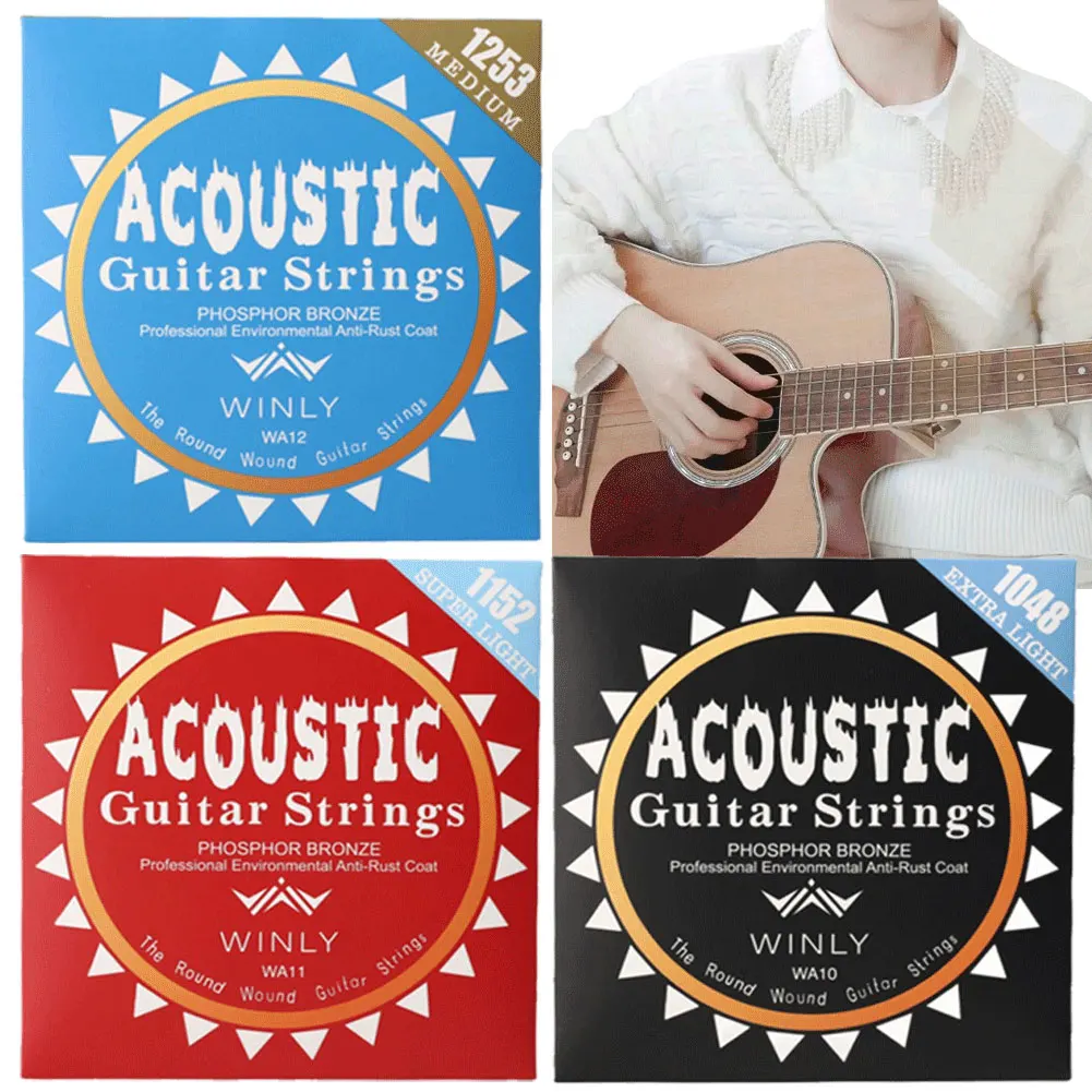 Acoustic Guitar Strings Classical Guitar Strings Phosphor Bronze Coating Guitar Strings for Guitar Professionals thumbnail 3