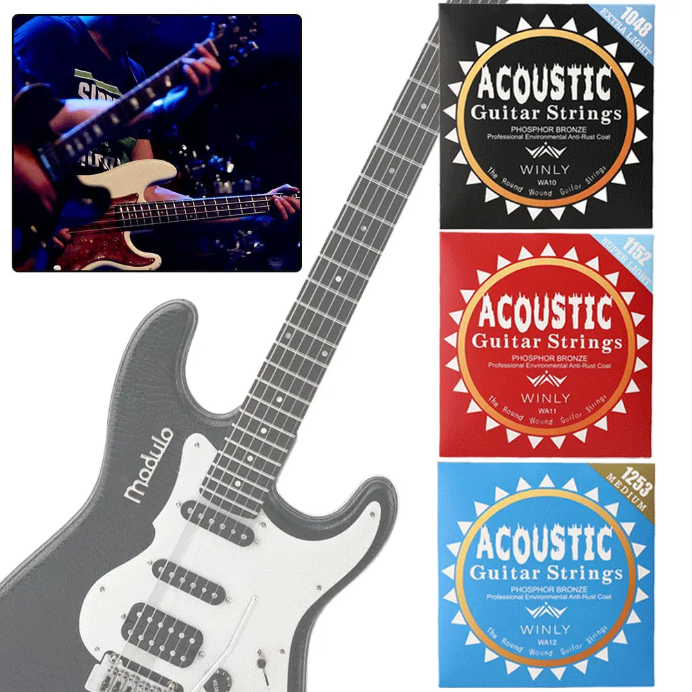 Acoustic Guitar Strings Classical Guitar Strings Phosphor Bronze Coating Guitar Strings for Guitar Professionals thumbnail 4