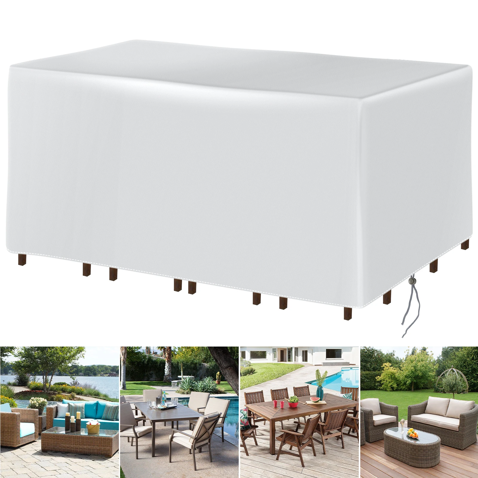Ultimate Outdoor Furniture Cover - Waterproof, dustproof cover, durable and easy to clean, perfect for patios, gardens thumbnail 6