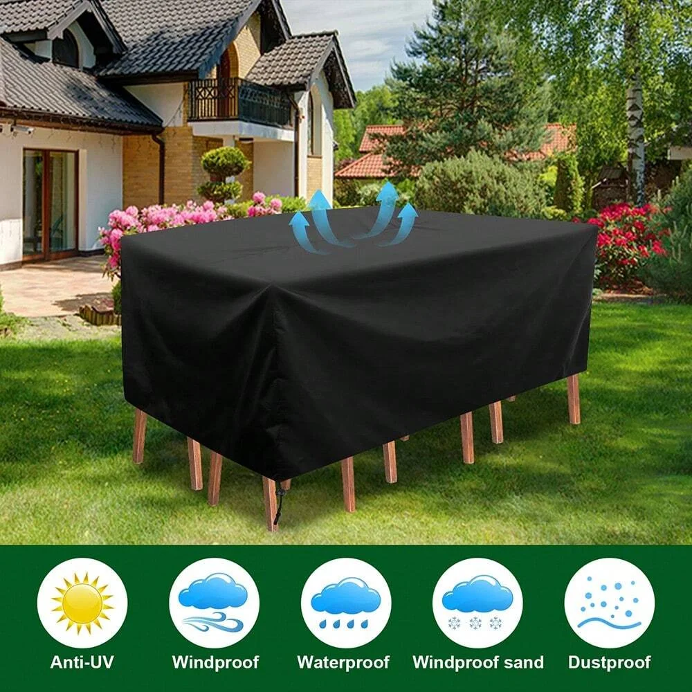 Ultimate Outdoor Furniture Cover - Waterproof, dustproof cover, durable and easy to clean, perfect for patios, gardens thumbnail 3