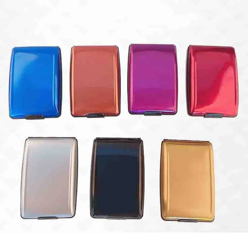 Large Capacity Credit Cards Holder Card Case Anti-Theft Passport Wallet Lightweight Aluminum Alloy RFID Blocking Wallet thumbnail 2