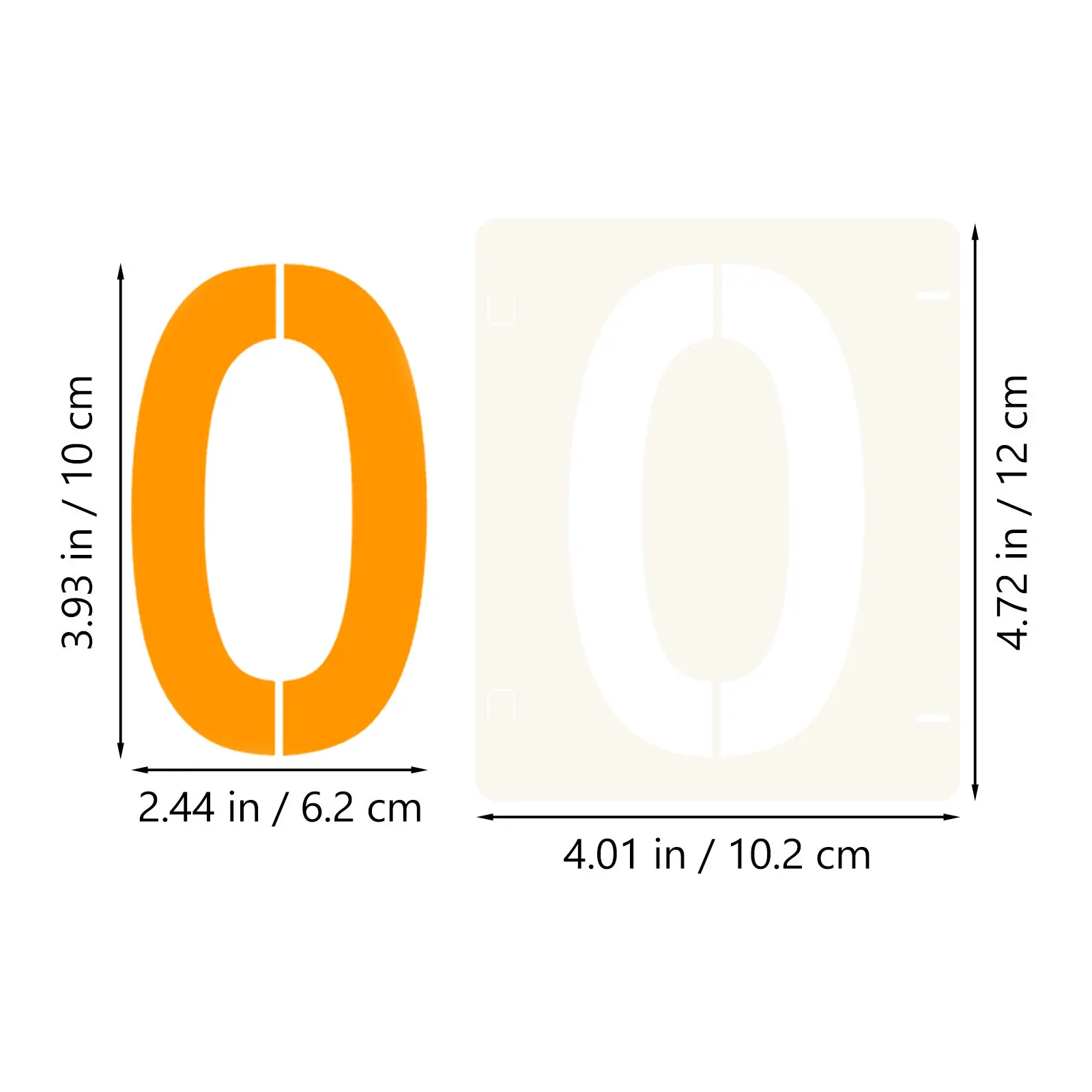Number Templates Plastic Drawing Stencils Washable Reusable For Diy Crafts Home Decor Wall Floor Fabric Wood Signs thumbnail 4