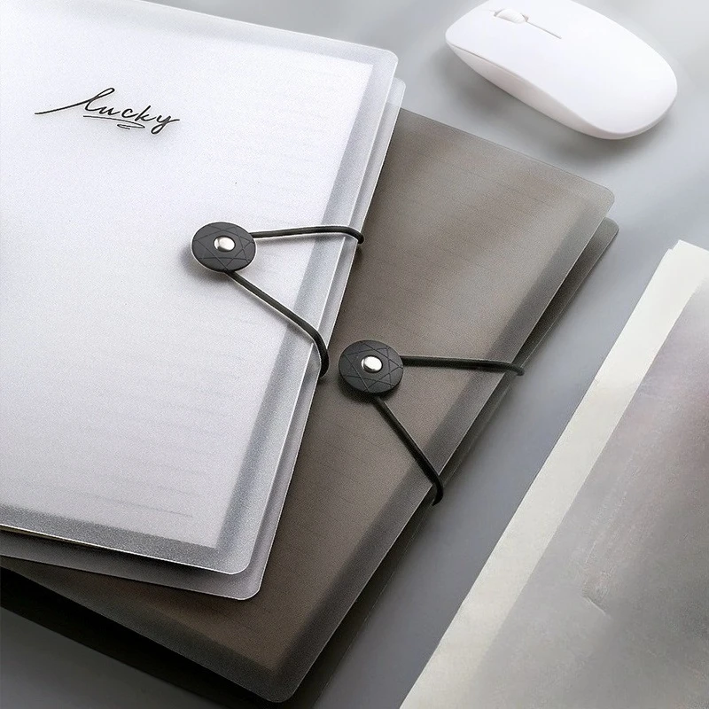 A5 Transparent Loose Leaf Binder Notebook for Office, Student, Home thumbnail 3