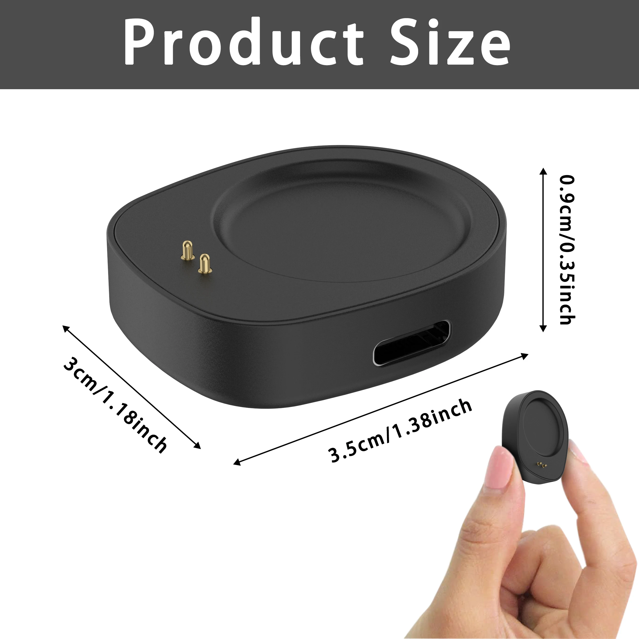 Wireless Charger Converter for Amazfit Balance 2/ Balance/T-Rex 3/Helio Smart Watch Charging Dock Replacement Charging Adapter thumbnail 2