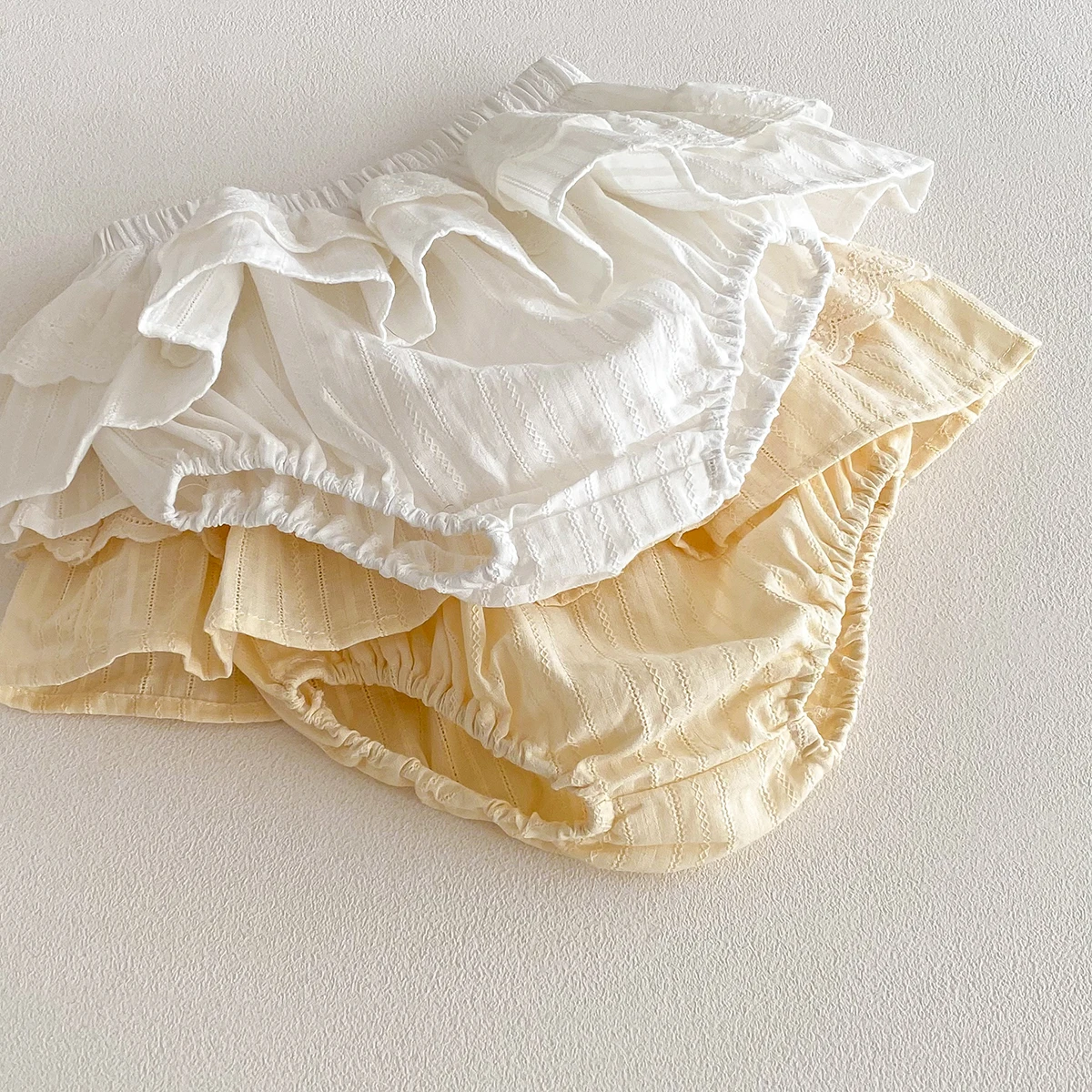Baby Girls Ruffles Lace Skirt Shorts Kids Embroidery Pettiskirt Toddler Tutu Skirt Infant Bloomers Cake Layeres PP Shorts 0-3t thumbnail 6