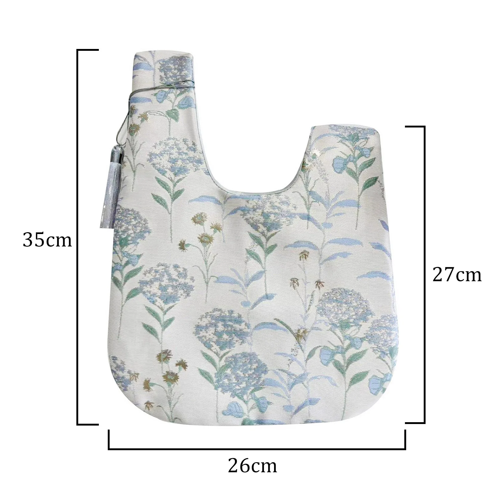 Chinese Style Brocade Tassel Handbag Luxury Jacquard Gift Purse With Silk Lining Elegant Clutch Women Party Bag thumbnail 6