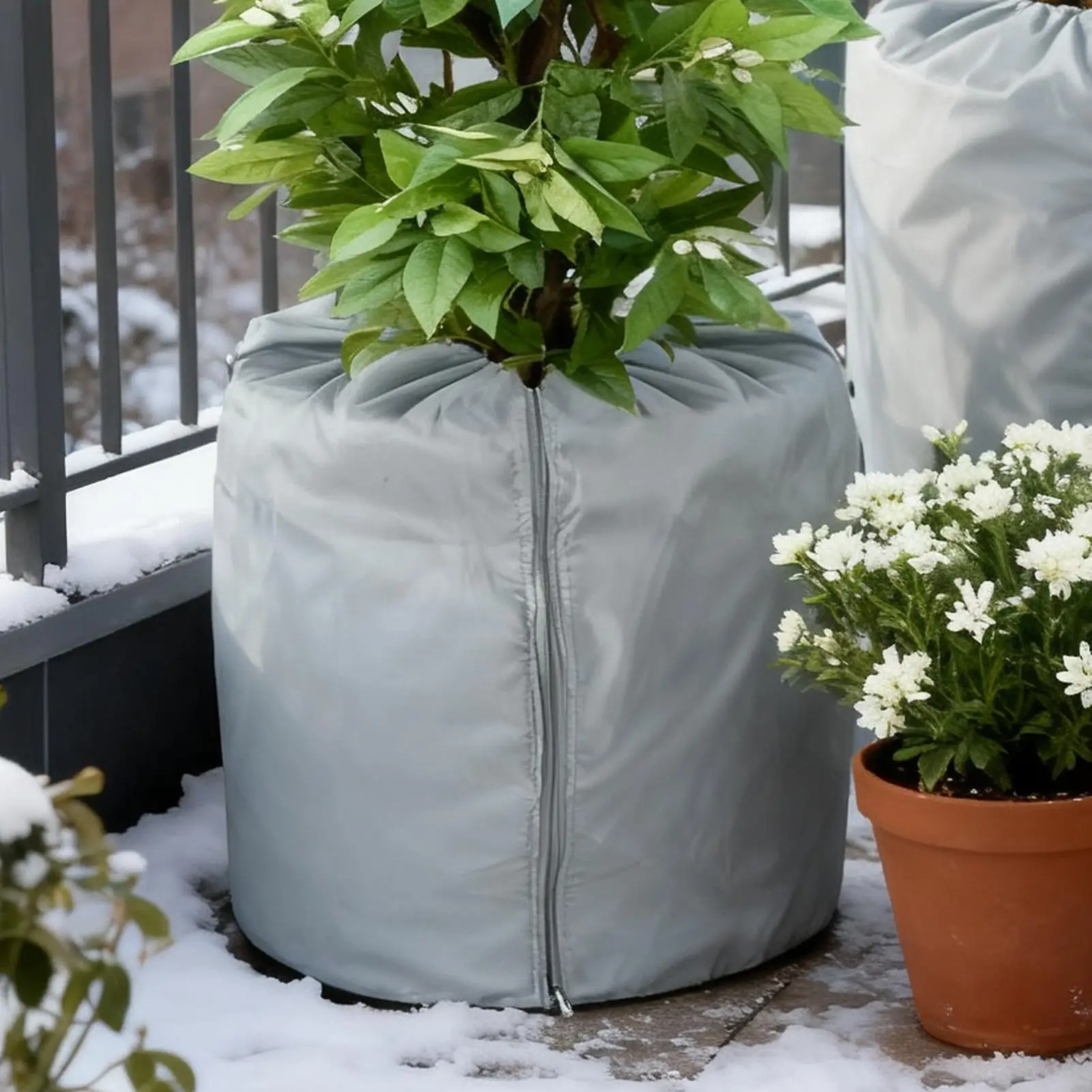 Plant Winter Cover Protection Garden Plant Frost Cover Insulated Protector With Zipper Drawstring For Garden Greenhouse Raised thumbnail 3