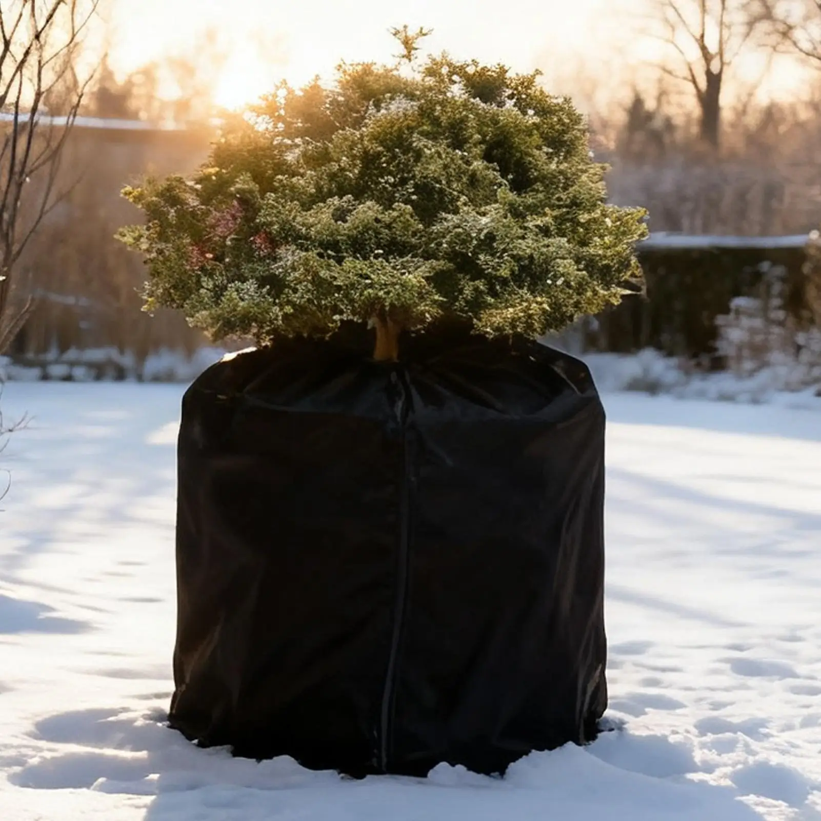 Plant Winter Cover Protection Garden Plant Frost Cover Insulated Protector With Zipper Drawstring For Garden Greenhouse Raised thumbnail 4