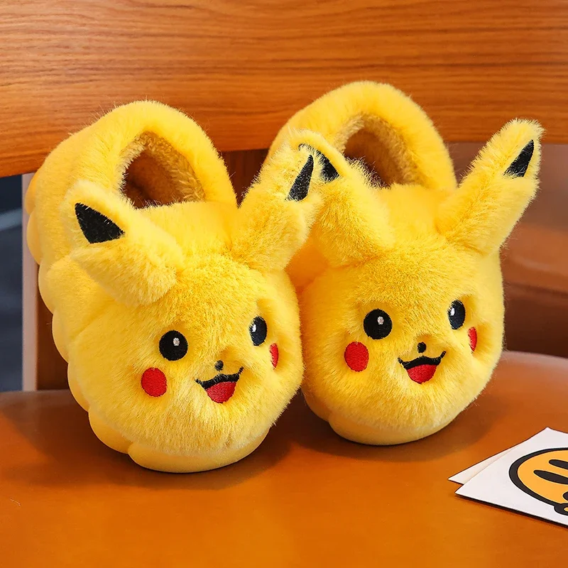 Anime HelloKitty Autumn/Winter Kawaii Flat Plush Slippers Soft Sole Non-Slip Warm Indoor Home Cotton Shoes Girls Christmas Gifts thumbnail 5