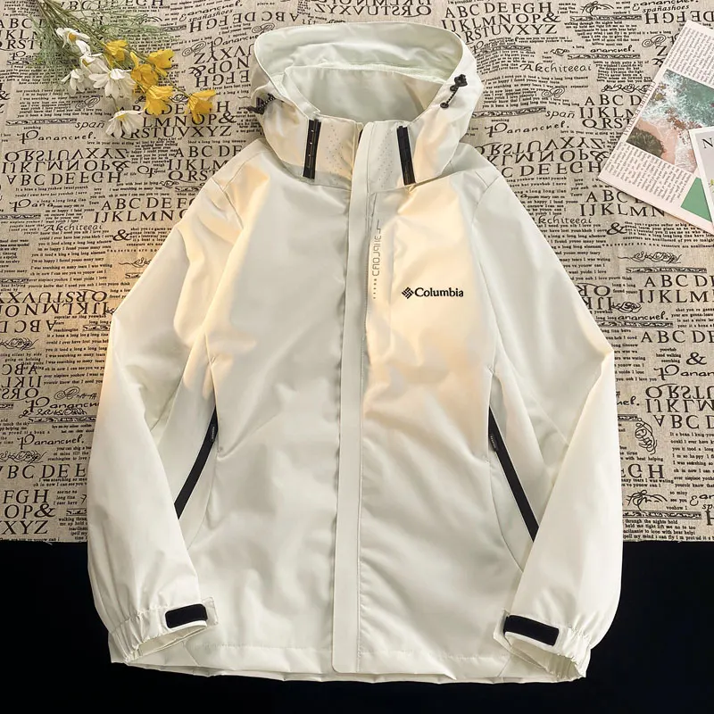 Men's New High-End Branded Logo Windproof Jacket, Spring and Autumn Outdoor Loose Casual Sports Mountaineering Coat thumbnail 6