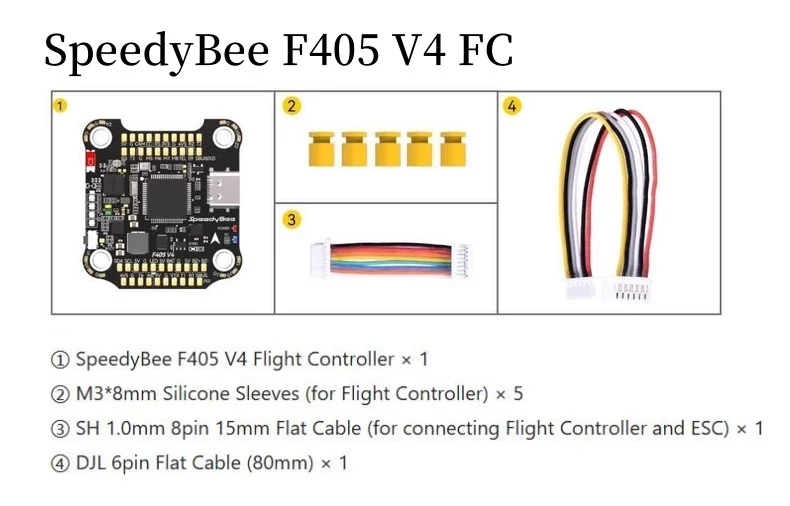 1pcs/lot NEW Speedybee F405 V4 BLS 55A BMI270 F405 V5 OX30 30x30 FC&ESC Stack 4IN1 ESC Drone Toy Accessories Flight Controller thumbnail 3