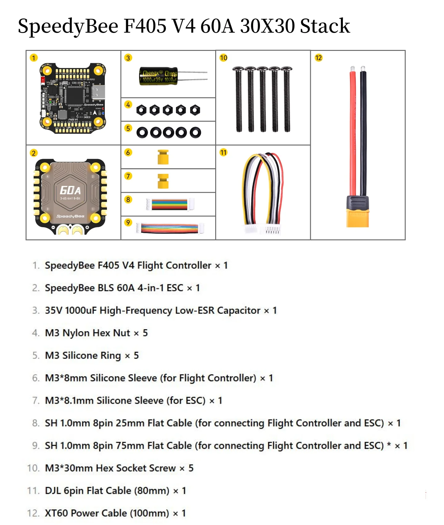 1pcs/lot NEW Speedybee F405 V4 BLS 55A BMI270 F405 V5 OX30 30x30 FC&ESC Stack 4IN1 ESC Drone Toy Accessories Flight Controller thumbnail 4