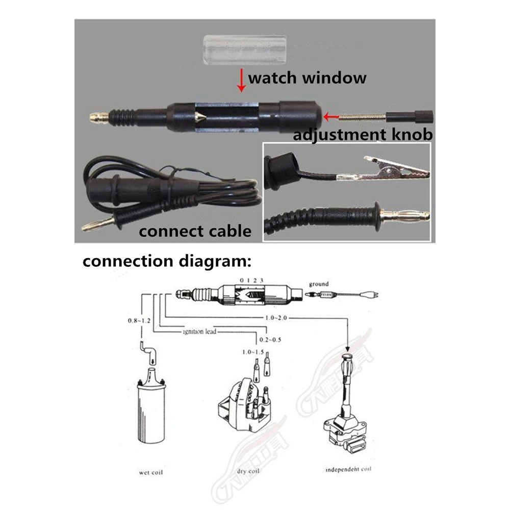 Car Spark Plug Tester Coil Ignition System Diagnostic Test Repair Tool for most Automotive  Adjustable brake thumbnail 2