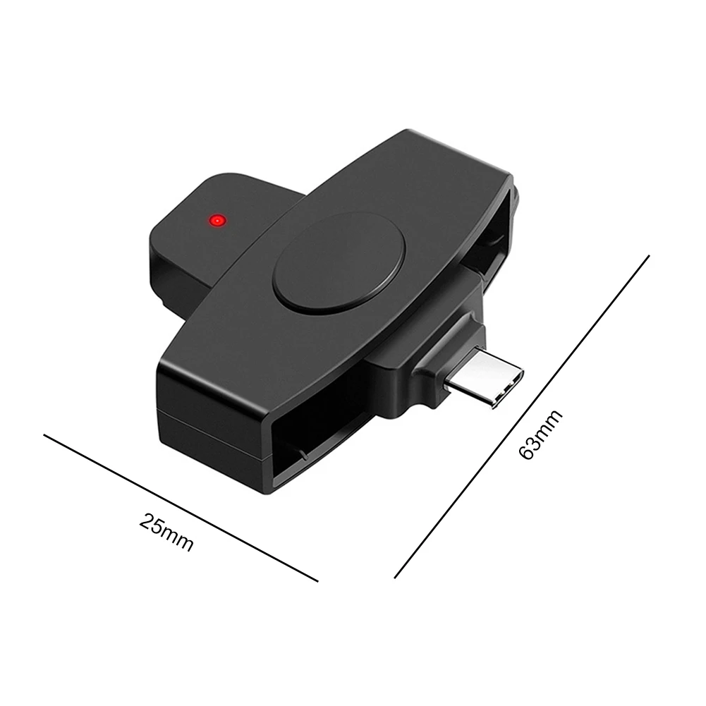 Type-C Smart Card Reader Bank Tax Declaration CAC Smart Card Reader Accessories Support for Windows for  OS thumbnail 6