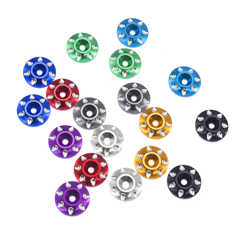 Universal RC Metal Rear Wing Buttons Gasket for 1/8 Off-Road Truck Durable Tail Fix Spacer Racing Car Upgrade Accessory