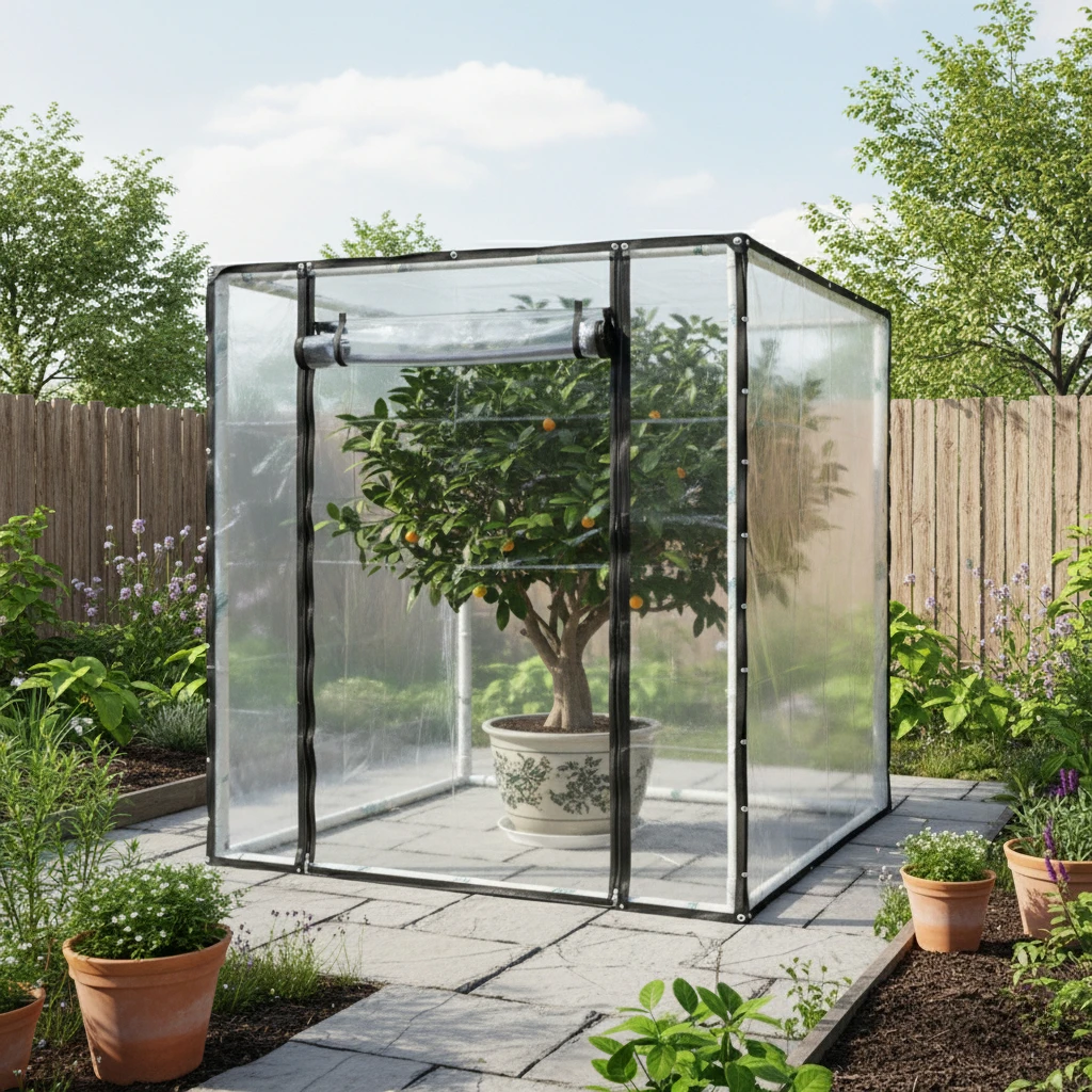 Thick Transparent PVC Tarp Heavy Duty Waterproof Weatherproof Cover for Outdoor Patio Garden Balcony Greenhouse and Rain Shelter