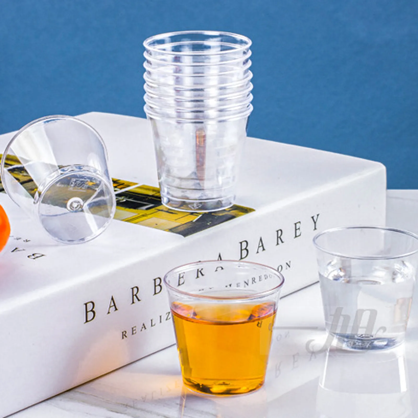 50-100 pcs 30ml Eco-friendly Clear Plastic Disposable Party Shot Glasses Jelly Cups Tumblers Birthday Kitchen Accessories thumbnail 4