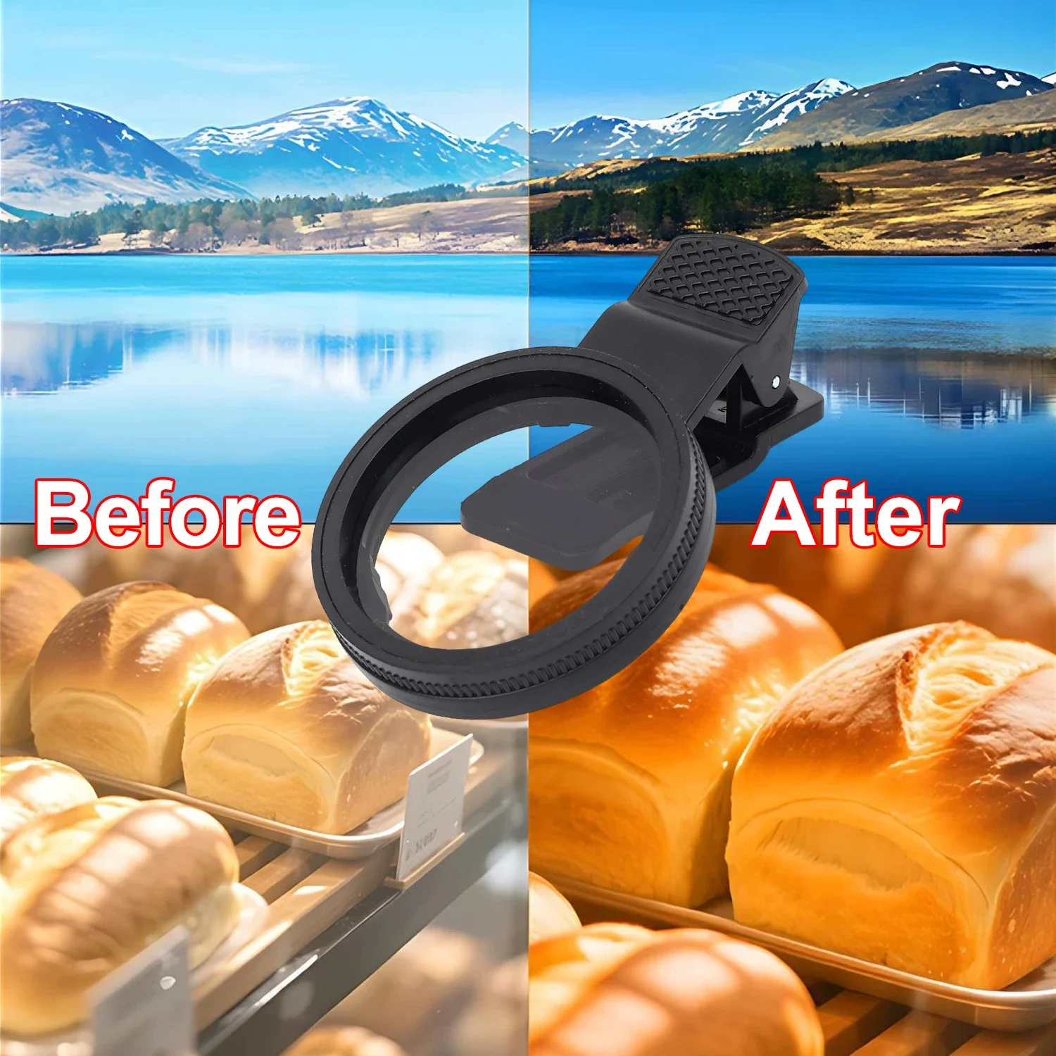 52mm CPL Filter Clip-on Filtro Polarizador Para Celular Reduced Reflection for IPhone 17 16 15 Pro Max Samsung Galaxy Huawei thumbnail 3