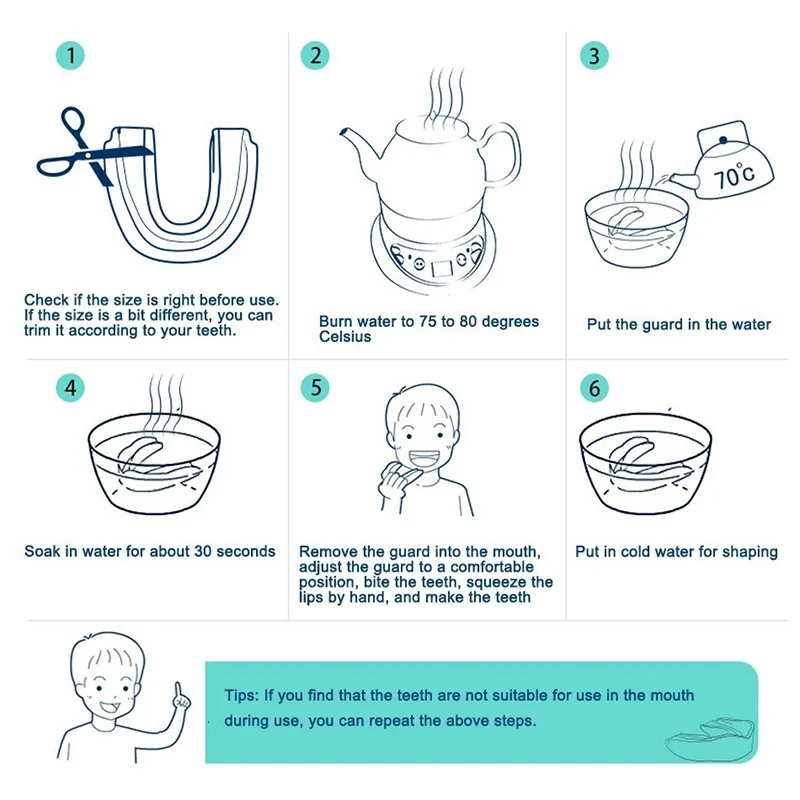 Comfortable Night Guard for Teeth Grinding, Food Grade EVA Sleep Mouth Guard for Clenching Relief, Adults & Kids thumbnail 2