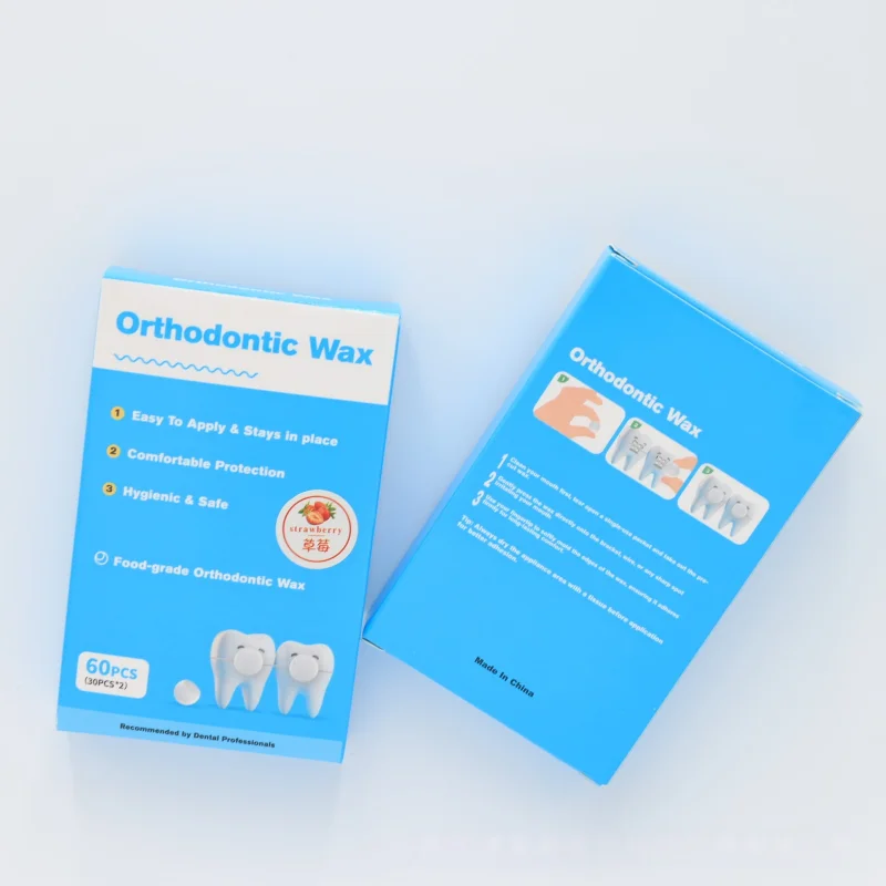 60Pcs Orthodontic Wax Dental Protective Wax For Braces Metal Teeth Dentures  Food Grade Individually Packaged 3 flavors thumbnail 3