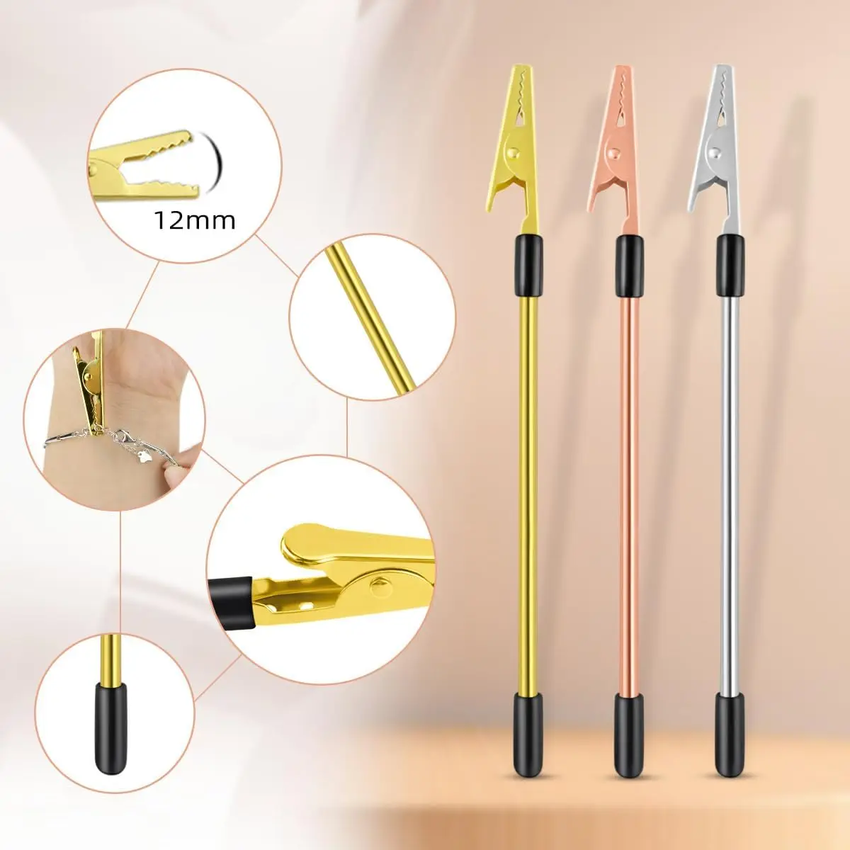 Easy Install Bracelet Fasteners Tool,Release Hand Bracelet Helpers,Jewelry Assistance Fastener Tool for Bracelet Linking Tool thumbnail 2