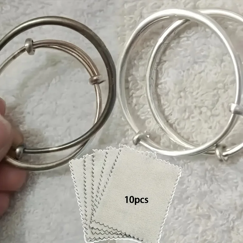 365For use by angels，10Gold and Silver Jewelry Polishing Cloth - Suitable for rings、Necklace、Bracelet、Bead Cleaning，Anti-oxidati thumbnail 6