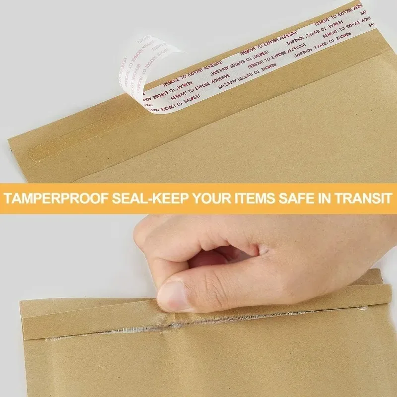 10-40PCS Kraft Paper Bubble Mailer Bag Padded Envelopes Brown Self Seal Adhesive Envelope Business Express Shiping Packaging Bag thumbnail 3
