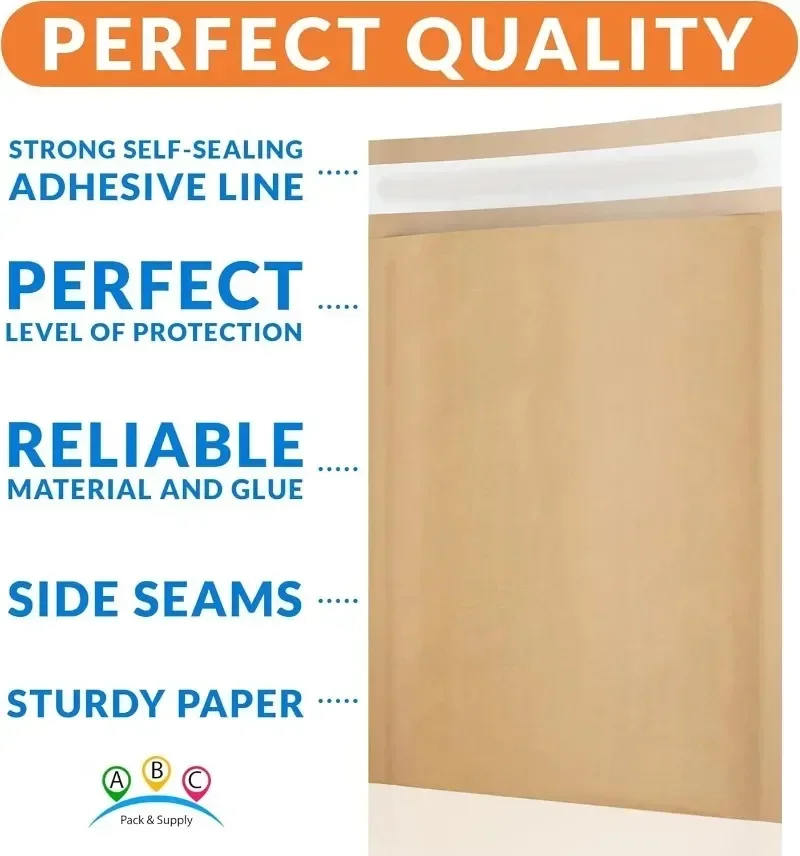 Kraft Paper Bubble Mailers Bubble Mailing Bags Envelopes Bags Home Yellow Self SealEnvelopes Pouch for Book Business Supplies thumbnail 2