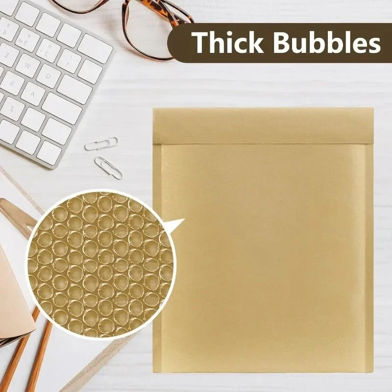 Kraft Paper Bubble Mailers Bubble Mailing Bags Envelopes Bags Home Yellow Self SealEnvelopes Pouch for Book Business Supplies thumbnail 4