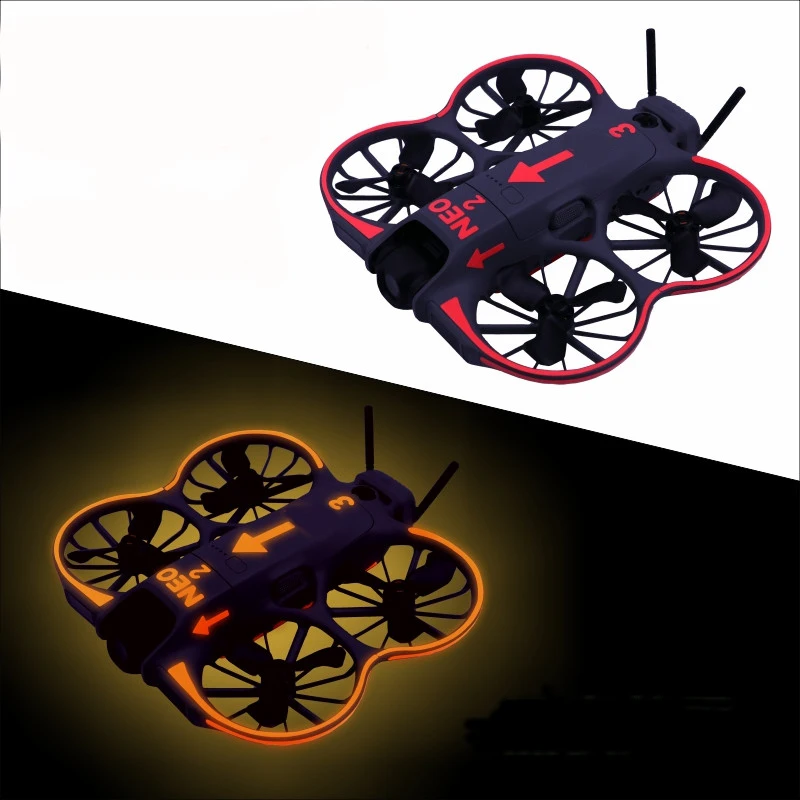 Glowing Decorative Sticker Kit for DJI NEO2,Skin Sticker Decal for neo2 Drone and Controlle,Protective Film for neo2 Accessories thumbnail 3
