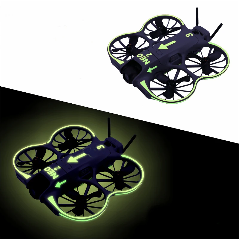 Glowing Decorative Sticker Kit for DJI NEO2,Skin Sticker Decal for neo2 Drone and Controlle,Protective Film for neo2 Accessories thumbnail 6
