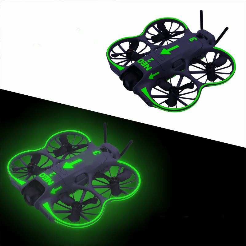 Glowing Decorative Sticker Kit for DJI NEO2,Skin Sticker Decal for neo2 Drone and Controlle,Protective Film for neo2 Accessories thumbnail 2