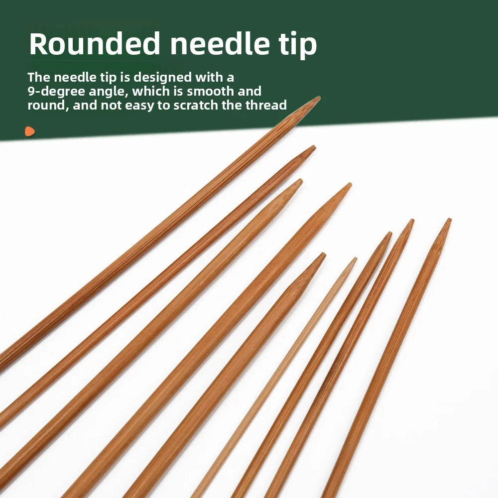 36PCS (18 Sizes) Sweater Needle Carbonized Bamboo Crochet Single-pointed Knit thumbnail 2
