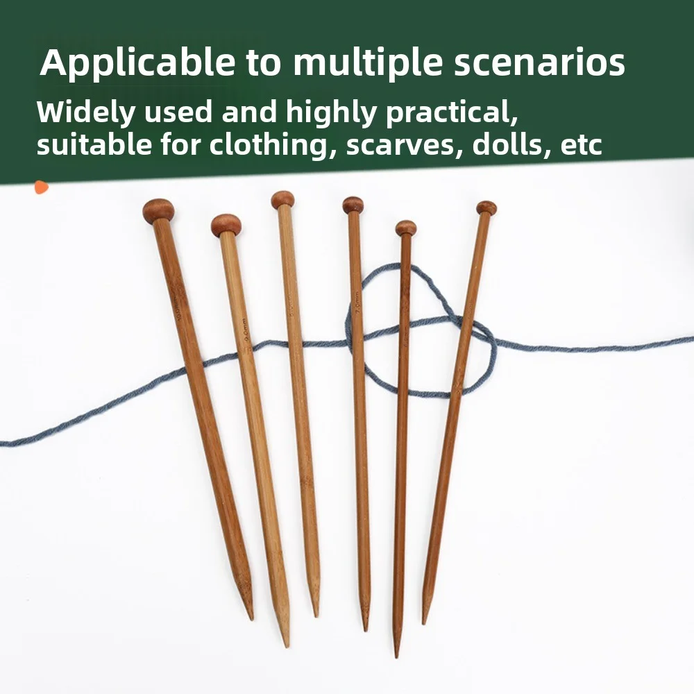 36PCS (18 Sizes) Sweater Needle Carbonized Bamboo Crochet Single-pointed Knit thumbnail 4