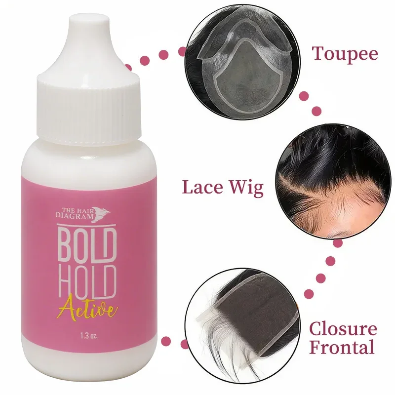37g Lace Wig Glue, Waterproof Adhesive with Water-Based Formula. Mild and Non-Irritating, Quick-Drying, Firmly Secures Wigs, Lac thumbnail 2