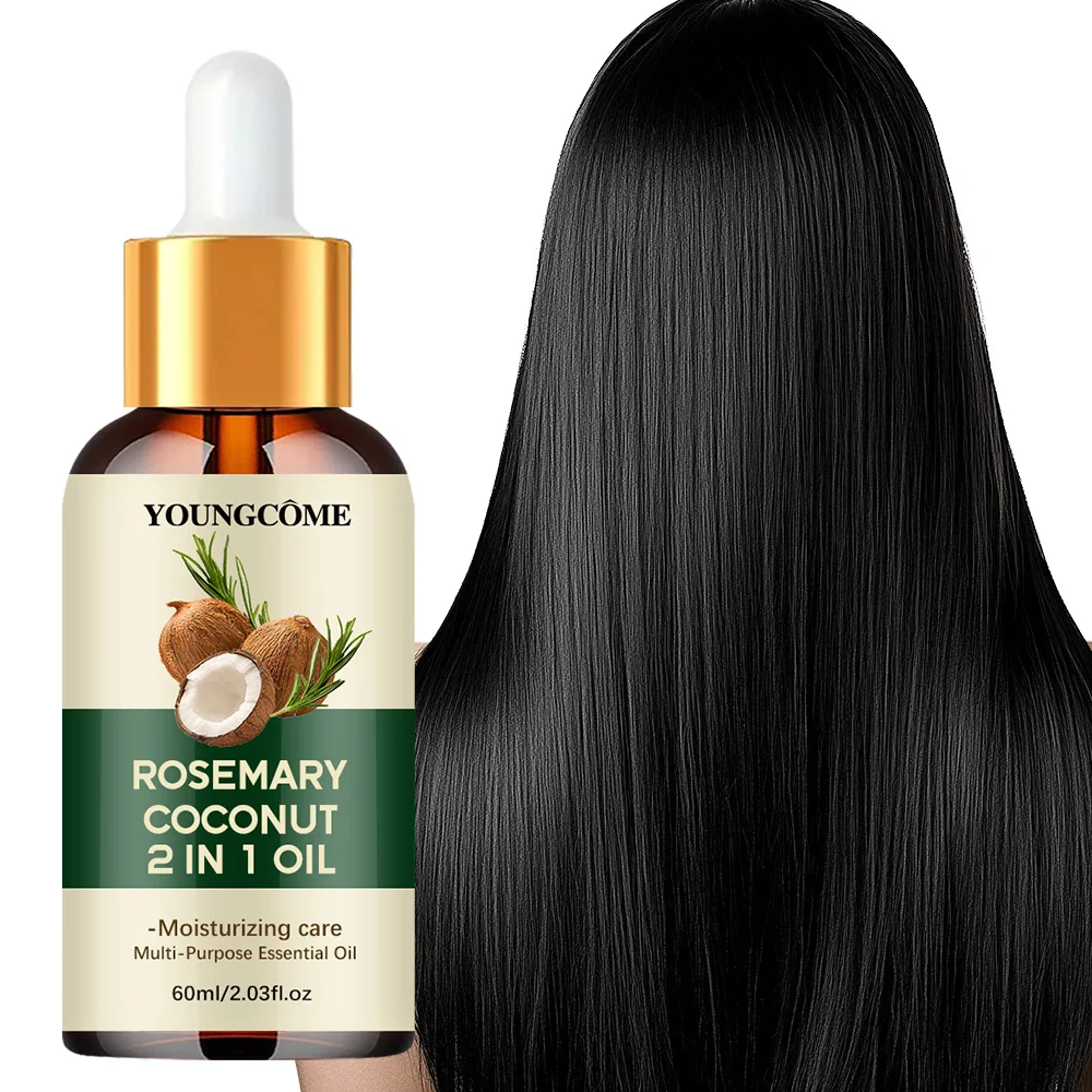 Rosemary Oil Hair Essential Coconut Oil Improve Hair Loss And Nourishes Strengthen Hair Roots Scalp Treatment Hair Care thumbnail 2