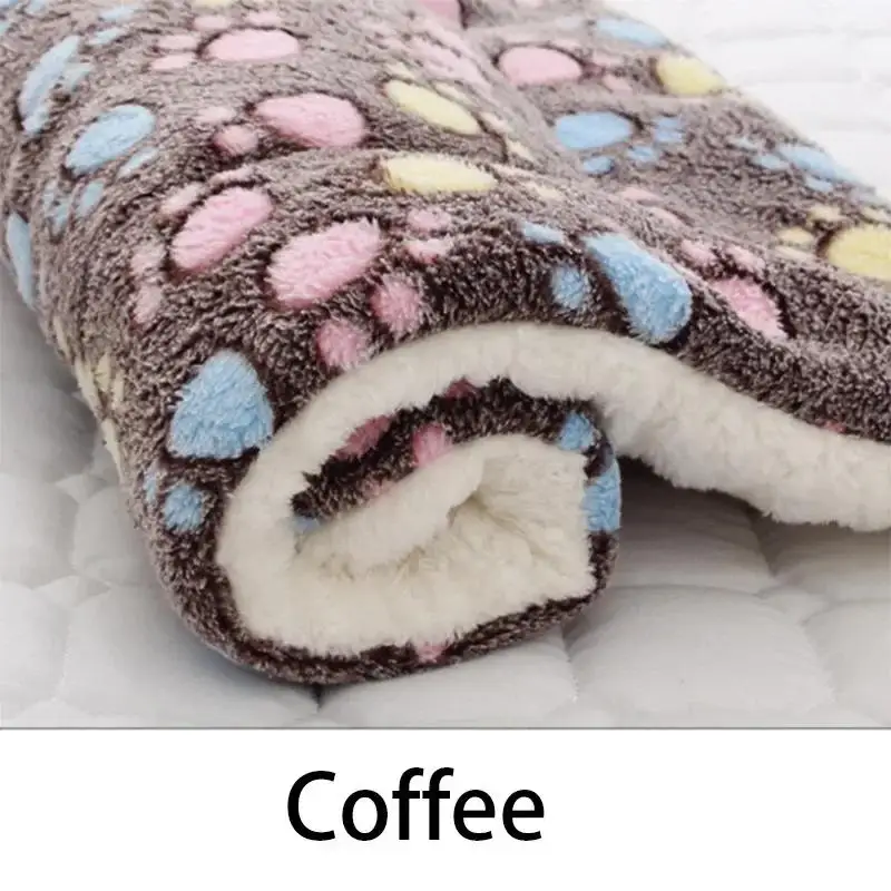 Pet Sleeping Mat Dog Bed Cat Bed Soft Hair Thickened Blanket Pad Fleece Home Washable Warm Bear Pattern Blanket Pet Supplies thumbnail 5
