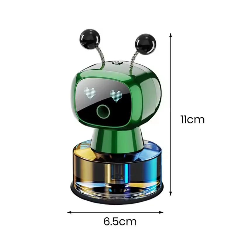 Smart Car Air Freshener AI Rechargeable Car Aroma Diffuser Smart eyes 4 Levels of Adjustable Intelligent Car Diffuser Gift thumbnail 6