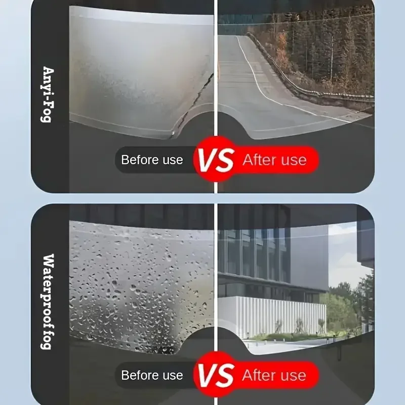 [Anti-Fog | Nano]Durable Nano Coating: Motorcycle Helmet Anti-Fog,Enhanced Visibility,fits all Helmets &Cars,Glass Fog-Proof Kit thumbnail 3