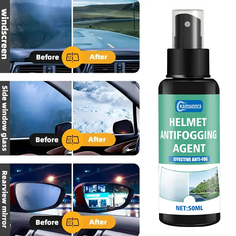 [Anti-Fog | Nano]Durable Nano Coating: Motorcycle Helmet Anti-Fog,Enhanced Visibility,fits all Helmets &Cars,Glass Fog-Proof Kit thumbnail 6