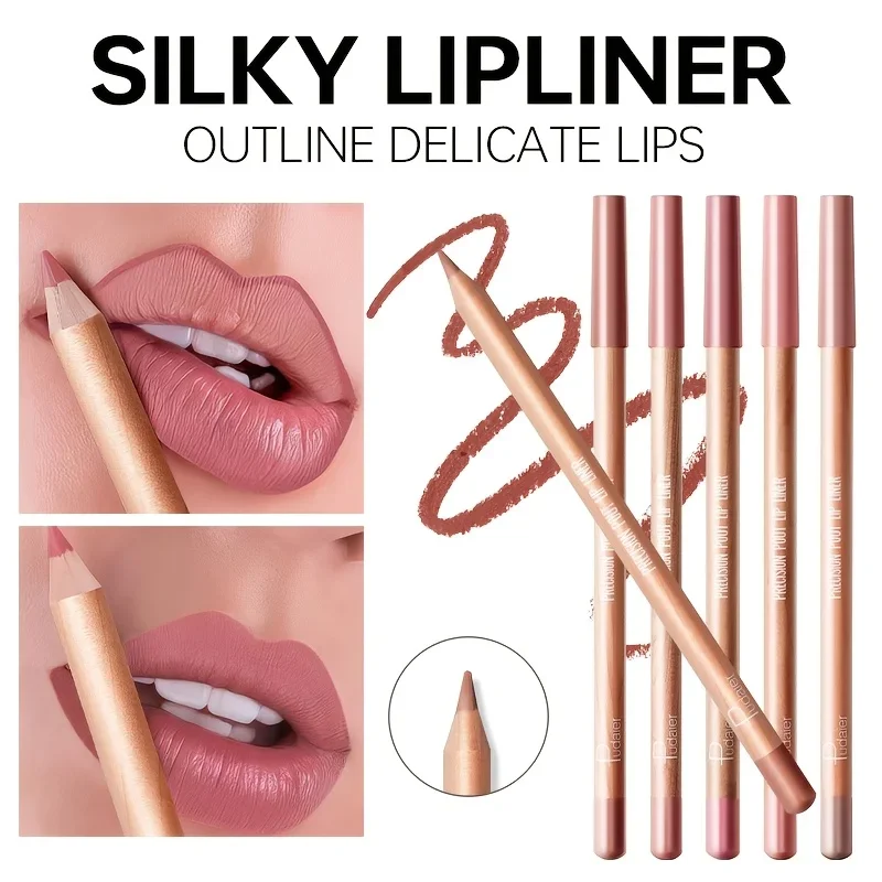 Matte Lip Liner Pencil Nude, Long-Lasting Waterproof, Smudge-Proof, Precise Outline, Smooth Creamy Formula thumbnail 2