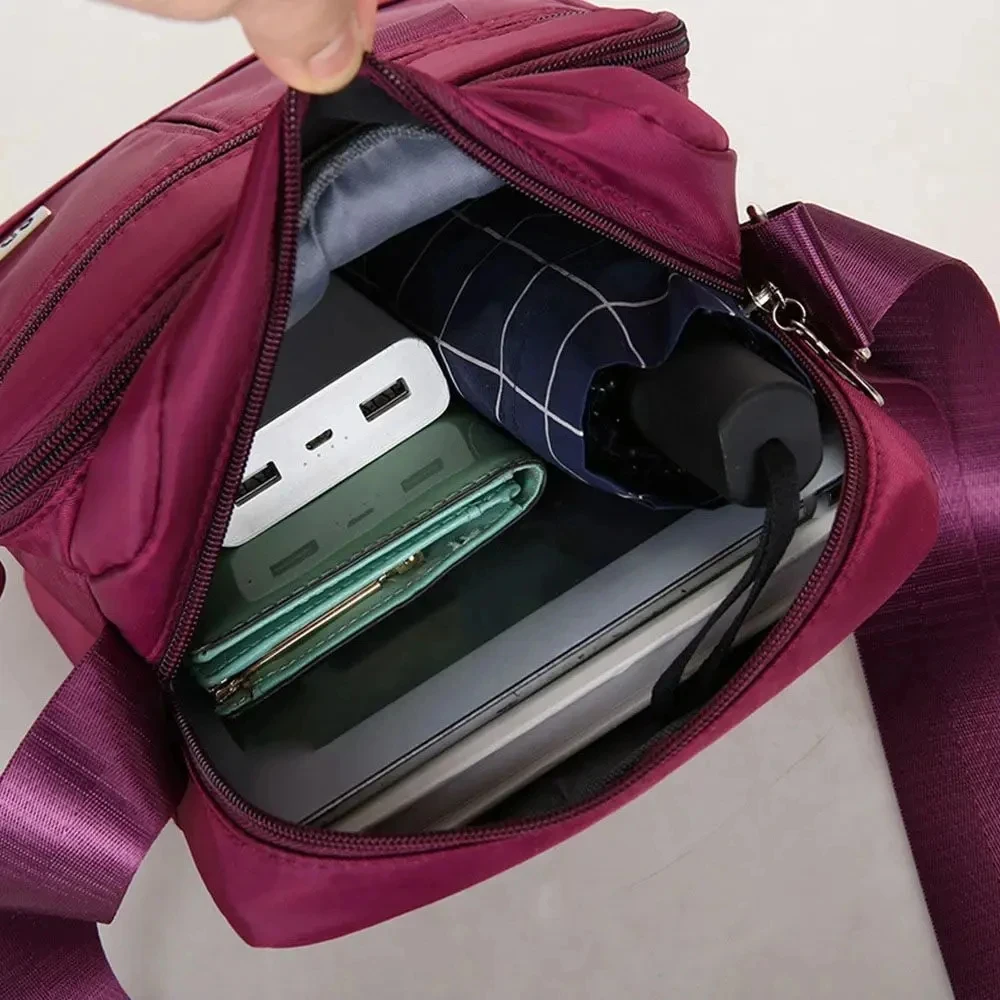 Casual Small Women's Shoulder Bag Multifunctional Coin Purse Wallet Nylon Waterproof Messenger Bag Mobile Phone Crossbody Bags thumbnail 4