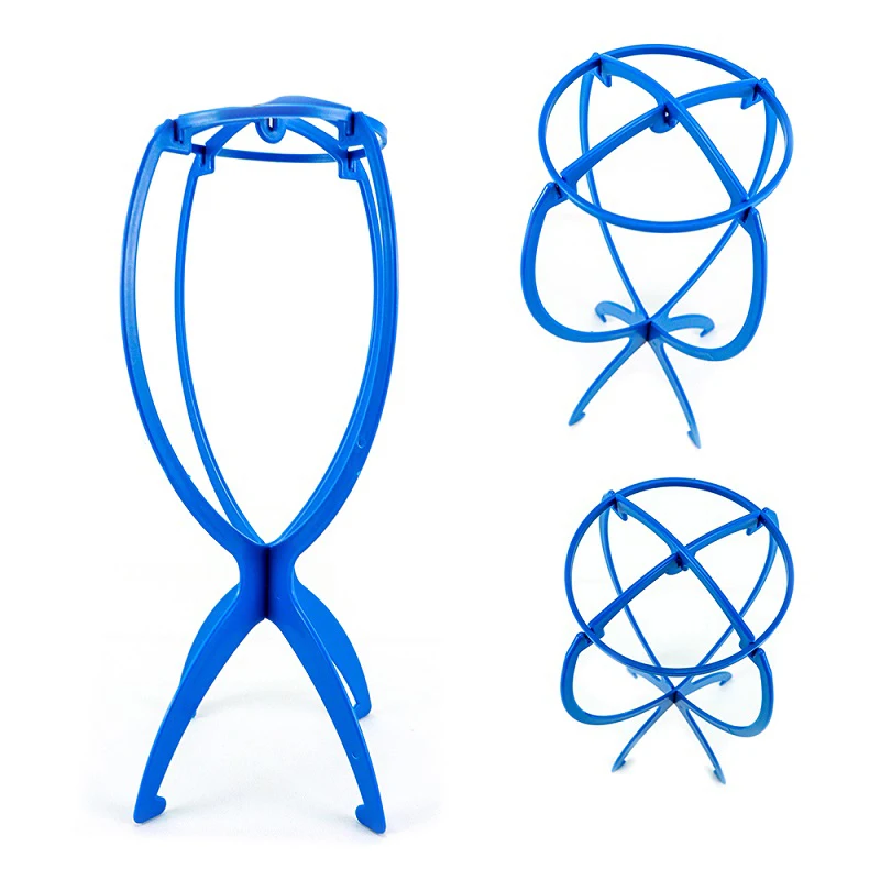 2Pcs Desk Stand Portable Wig Stand Wig Stands Portable Wig Hanger Salon Barber Hanging Hats Holder Display Stand thumbnail 5