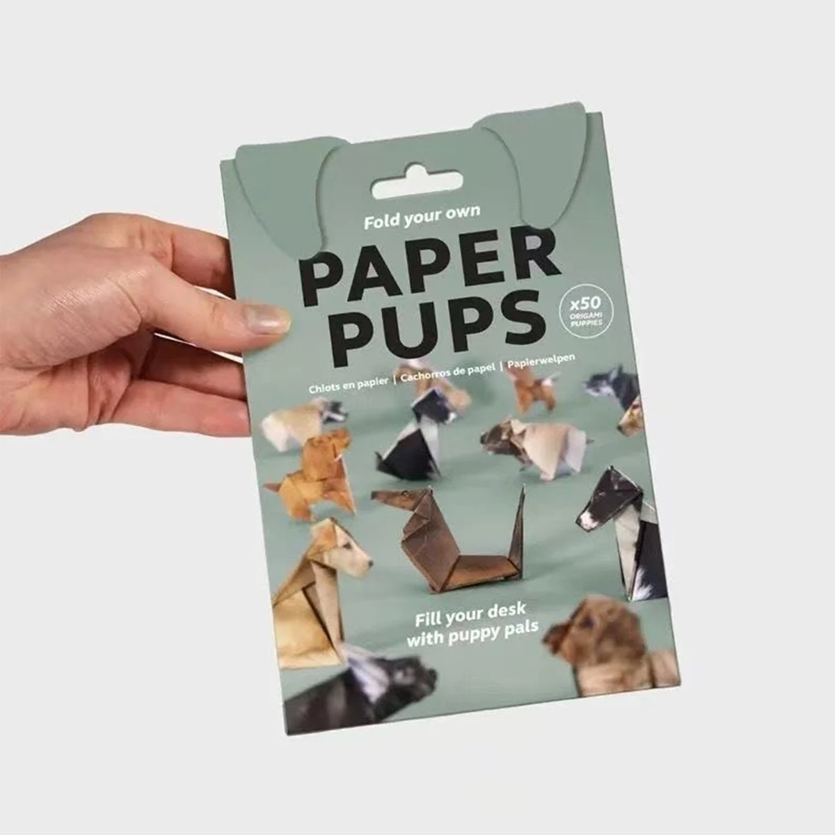 50 Sheets DIY Origami Paper Set DIY Paper Cat Dog Dinosaur Folding Animal Folding Paper Fun Art Crafts Folding Animal Set thumbnail 3