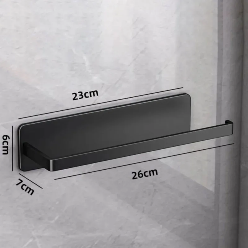 Wall-Mounted Kitchen Tissue Holder Free-Punching Roll Paper Storage Rack Kitchen Tissue Preservation Film Towel Storage Rack thumbnail 6
