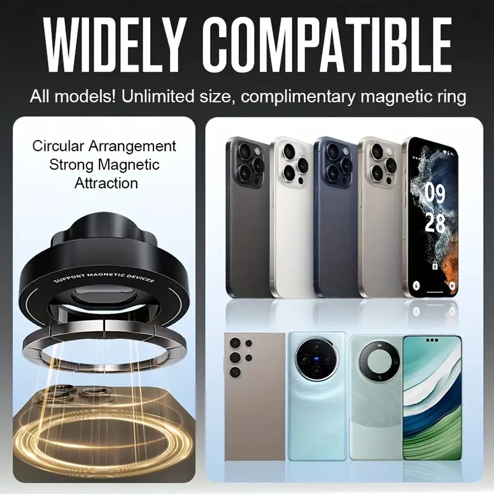 Magnetic Car CD Slot Mount Magsafe Phone Holder Universal Mobile Bracket Clip Support for IPhone 16/15/14/13/12 Samsung Xiaomi thumbnail 5