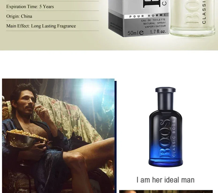 Hot Sale Perfume For Men Self Confidence Cologne Perfume Atomizer Fresh Temptation Gentleman Parfum Male Fragrance Cologne thumbnail 5