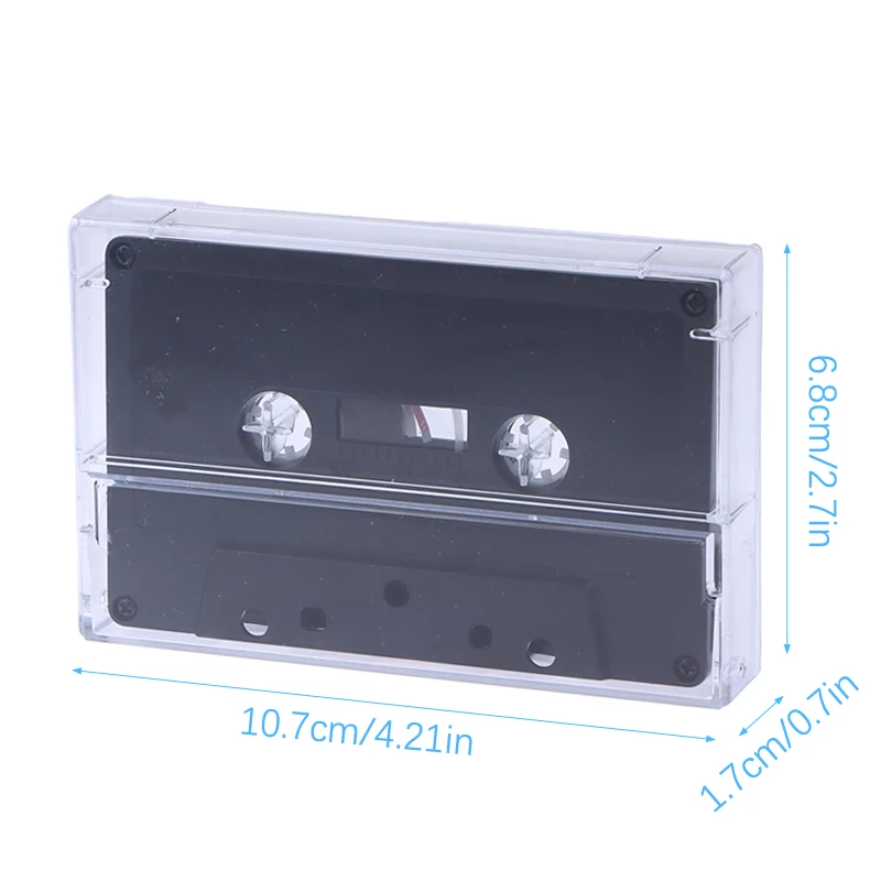 Audio Cassette Set with Clear Storage Box & 45 Min Blank Tape for Perfect Music Recording thumbnail 6