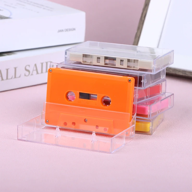Audio Cassette Set with Clear Storage Box & 45 Min Blank Tape for Perfect Music Recording thumbnail 5