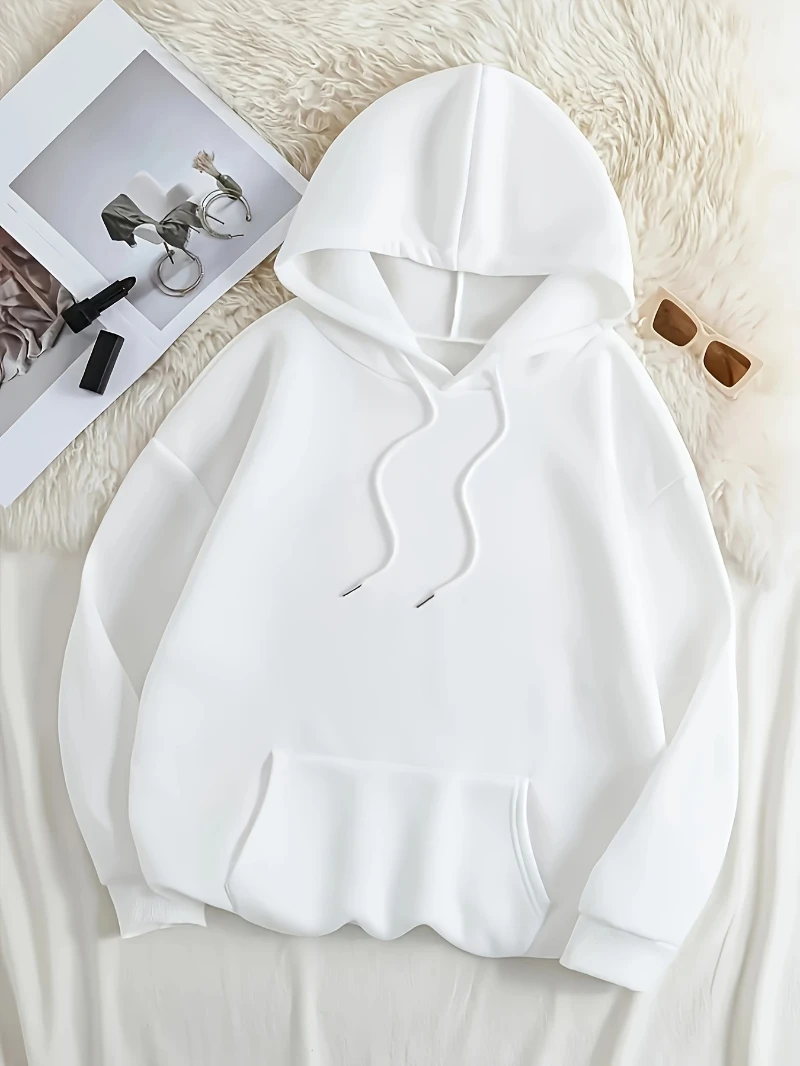Pocket Pug Hoodies Women Cartoons dog Prints Plus Size Pockets Hoodie Winter Fleece Warm Sweatshirts Street Comfy Animal Clothes thumbnail 5